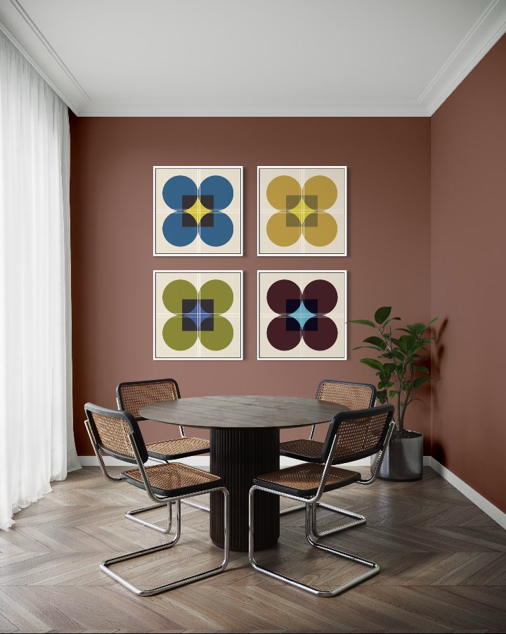 Serie Camelia en un comedor